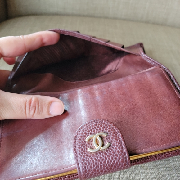 Authentic CHANEL vintage Caviar leather long wallet 4970715 (E05) - Picture 15 of 17